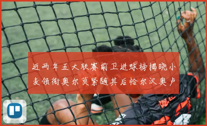 近两年五大联赛前卫进球榜揭晓小麦领衔奥尔莫紧随其后恰尔汉奥卢与埃泽表现抢眼